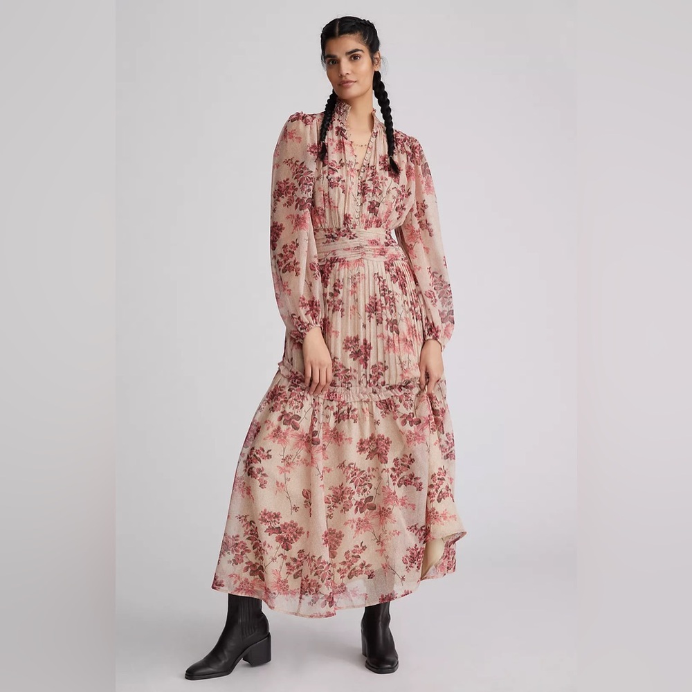 Anthropologie Let Me Be Floral Maxi Dress